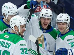 «Салават Юлаев» отыгрался с 1:3 и обыграл «Металлург» 5:4 Б: буллит Ремпала
